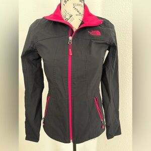 The North Face Women's Black Lightweight Jacket with Pink Accents
